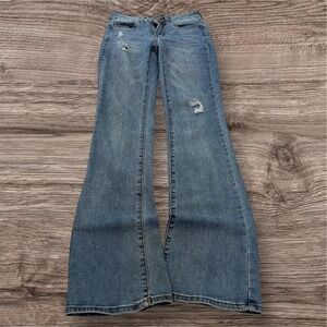 Y2K Grunge Slim Flared 2000s Jeans 26x30